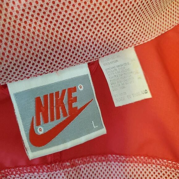 Vintage Nike Pink with Purple Logo Fullzip Windbreaker jacket - Size Large - Picture 11 of 13